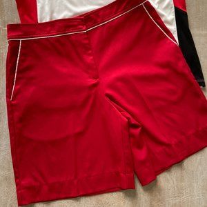 IZOD Microfiber Red Athletic Sports Shorts